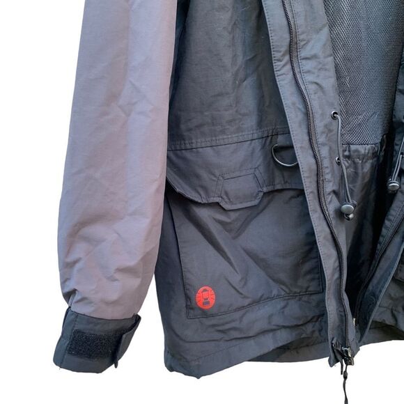 Coleman Full Zip Windbreaker Raincoat Fishing Camping Hiker Men’s Medium - Picture 6 of 11